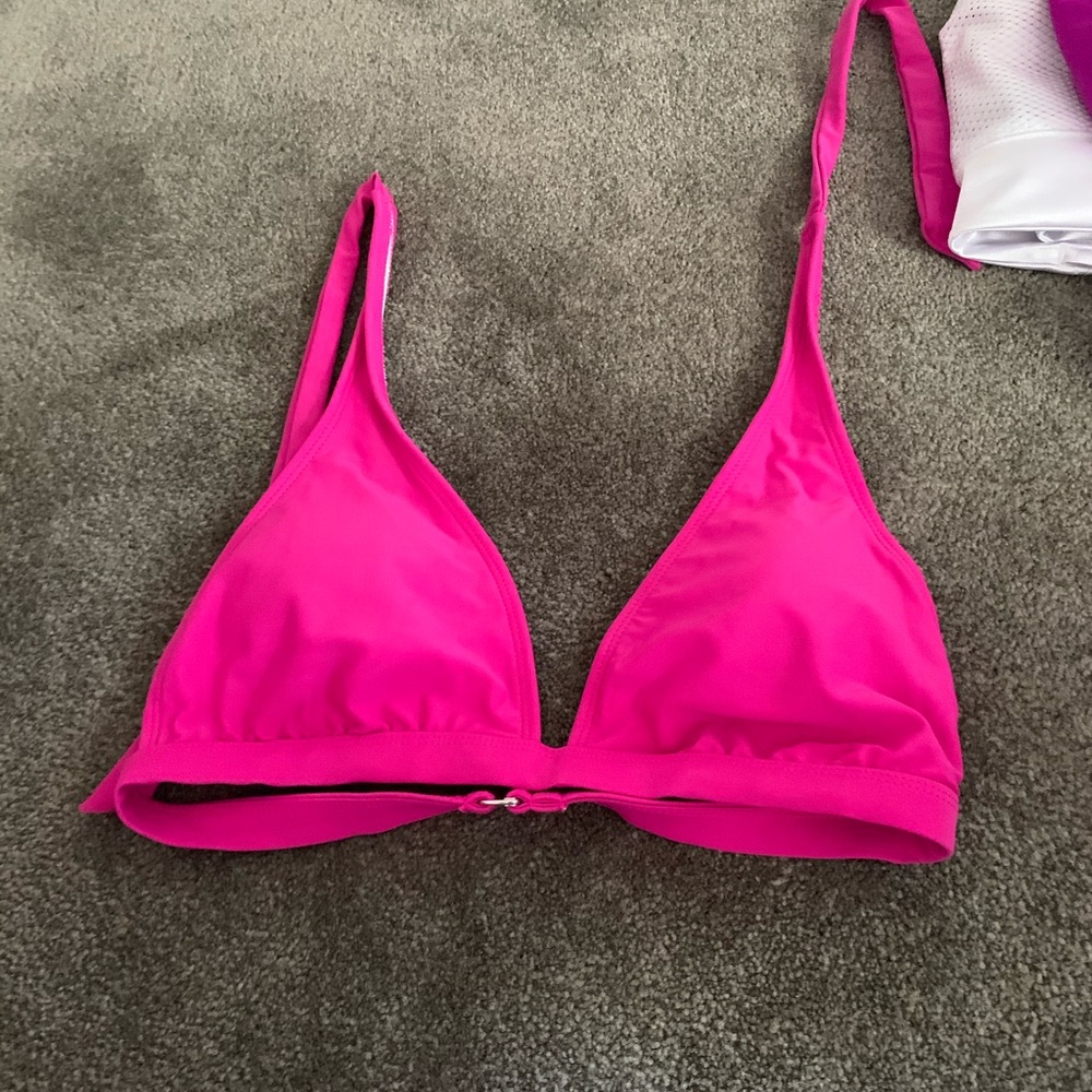 Purple Triangle bikini top